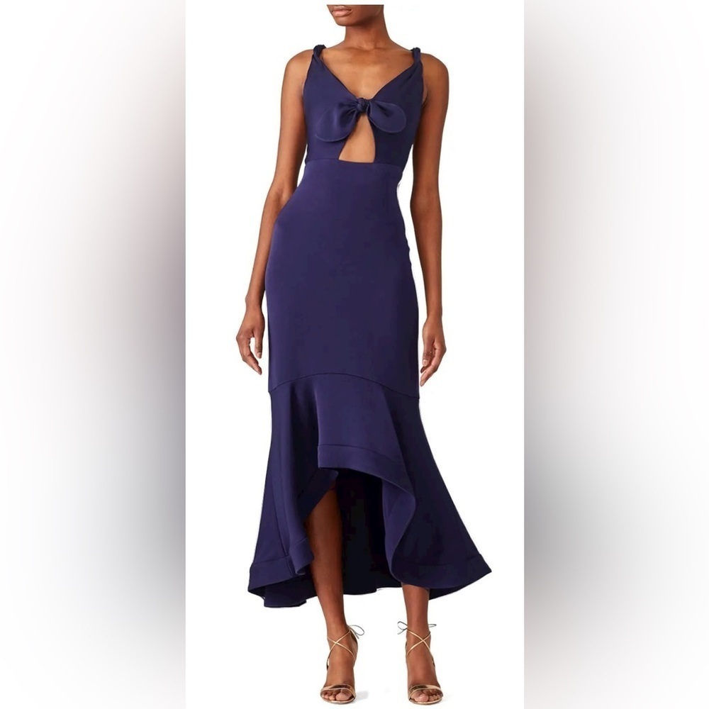 A93. SHOSHANNA Ibiza High-Low Mermaid Gown